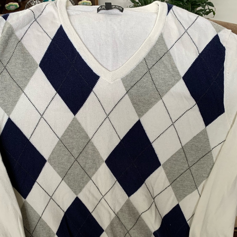 Men’s Express Argyle Sweater